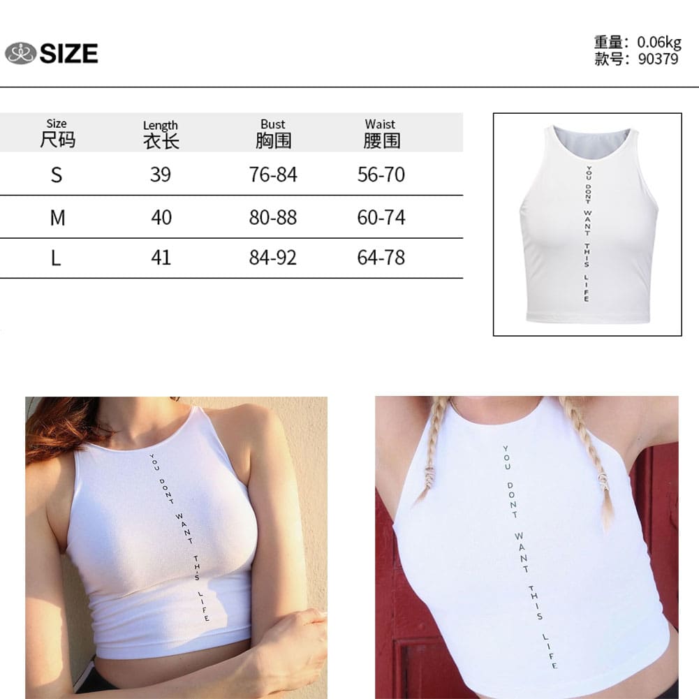 New Women Casual Tank Top Vest Blouse Sleeveless Summer Beach Crop Top Shirt Sport Cami Top Streetwear