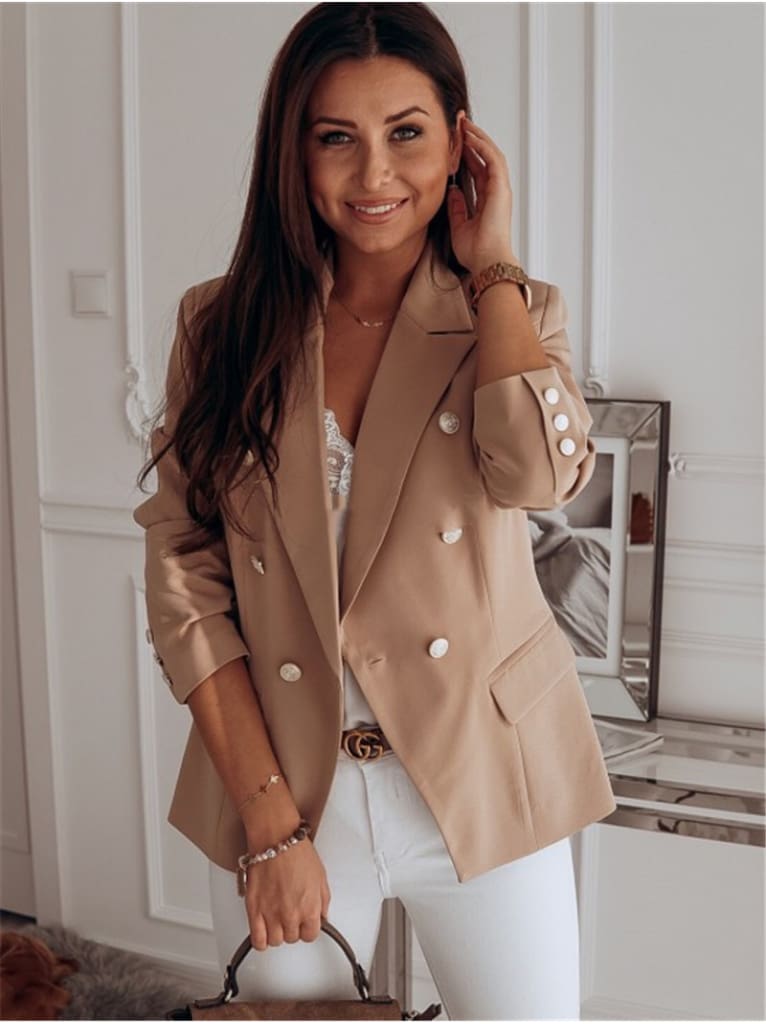 2019 Fashion Women Autumn Winter Top Long Sleeve V Neck Office OL Blazers Elegant Business Clothes Ladies veste femme Streetwear