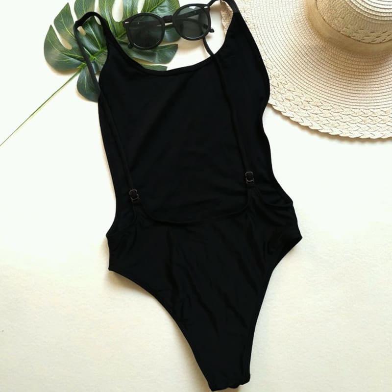 2019 Striped Swimwear One Piece Swimsuit Women Backless Monokini Swimsuit