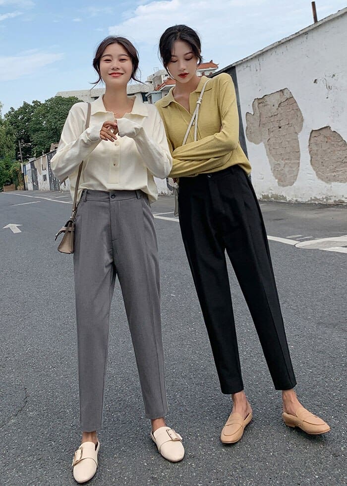 Spring And Autumn Harem Pants Female Nine Points Loose Casual Pants