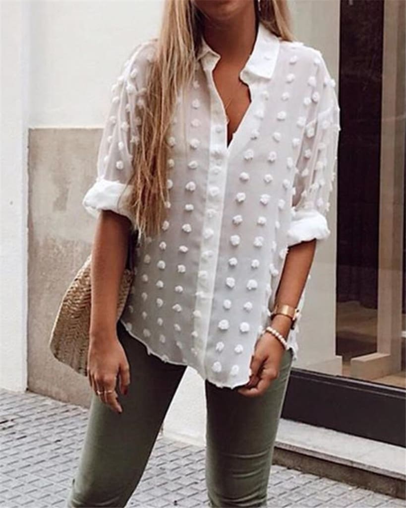 Women See-through Sheer Chiffon Blouse Square Collar Shirt Long Sleeve Tees Tops Autumn Slim Blouses Shirts