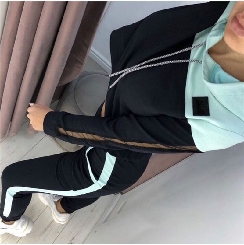 Two Piece Set Hoodies Suit Women Tracksuit Autumn Winter Long Sleeve Sweatshirt Top and Pants Suit Ladies Outfit Streetwear