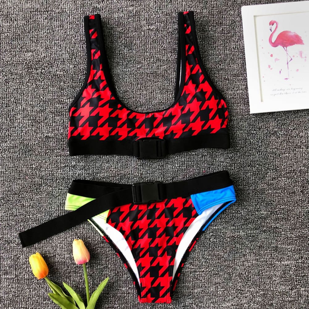 Women Push-up Padded Bra Bandage Bikini Set Swimsuit Triangle Swimwear Bathing