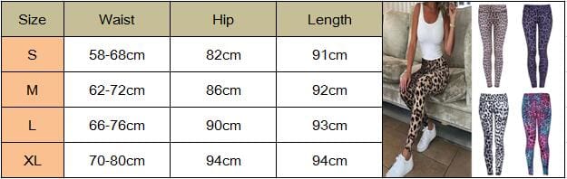 Fashion Push Up Leggings Women Workout High Waist Slim Polyester High Waist Jeggings Women Leopard Print Leggings