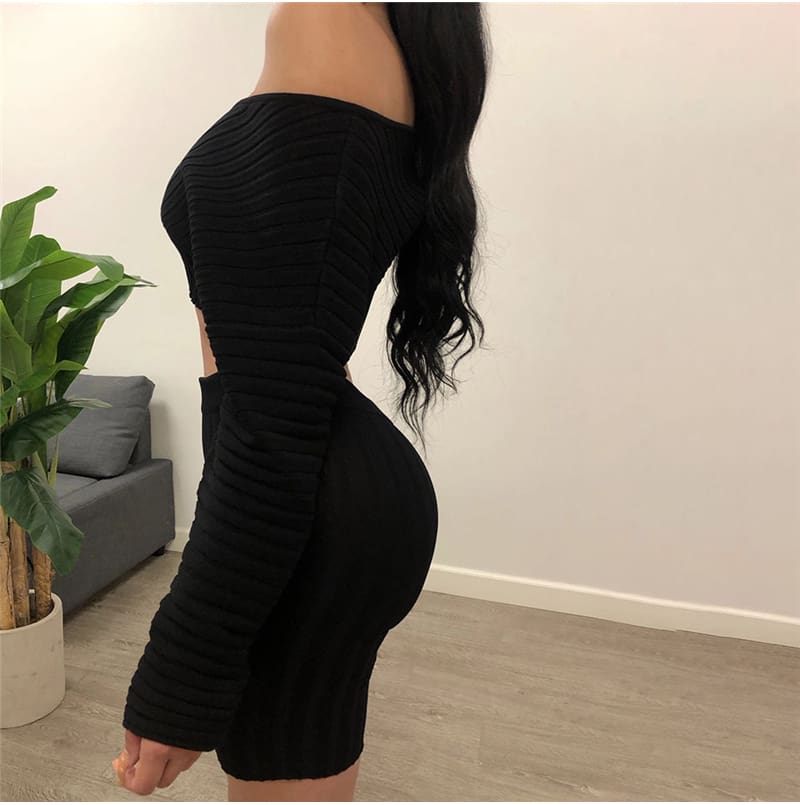 Women Long Sleeve Crop Top and Short Pant Suit Elegant Casual Plain Tight Stretch home wear 2 Piece Set