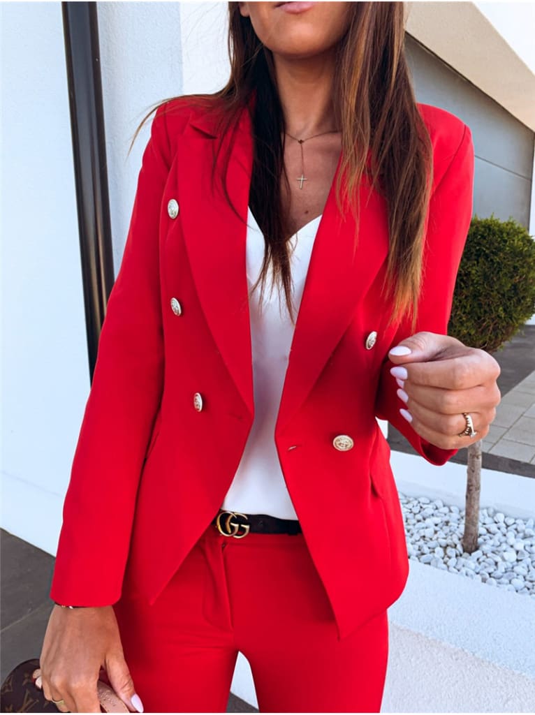 2019 Fashion Women Autumn Winter Top Long Sleeve V Neck Office OL Blazers Elegant Business Clothes Ladies veste femme Streetwear