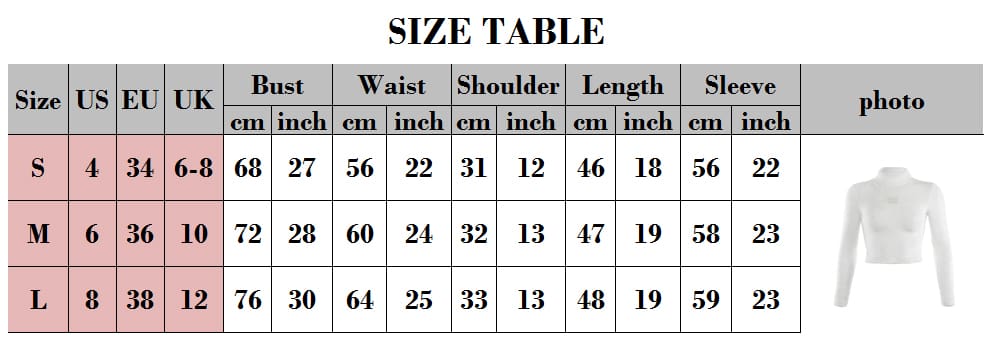 Women Casual Crop Tops Blouse Slim Fit Long Sleeve High Neck Shirt Ladies Autumn Vest Pullover Tank Hot