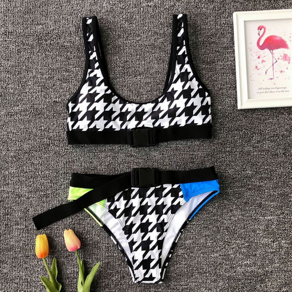 Women Push-up Padded Bra Bandage Bikini Set Swimsuit Triangle Swimwear Bathing