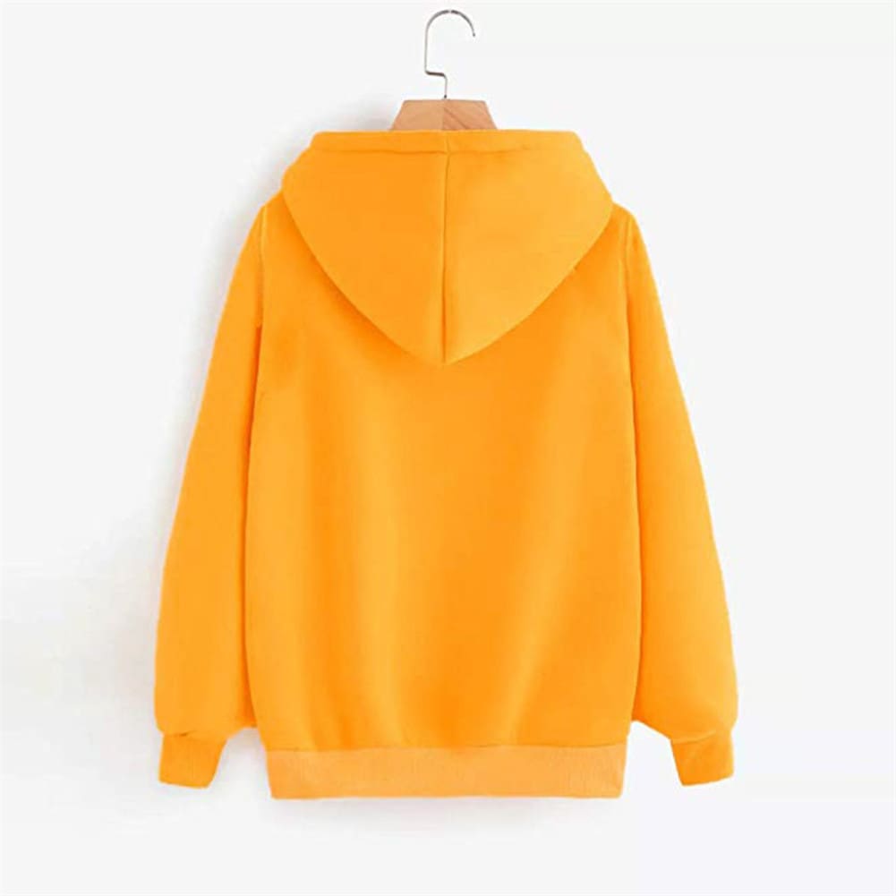 Womens Jumper Pullover Tops Blouse Tops Outwear Autumn Winter Casual Long Sleeve Hooded Sweatshirt