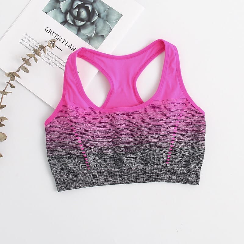 New Women Lady Seamless Sports Bra Gym Yoga Padded Fitness Stretch Tank Top Underwear Tank Vest Padded Workout