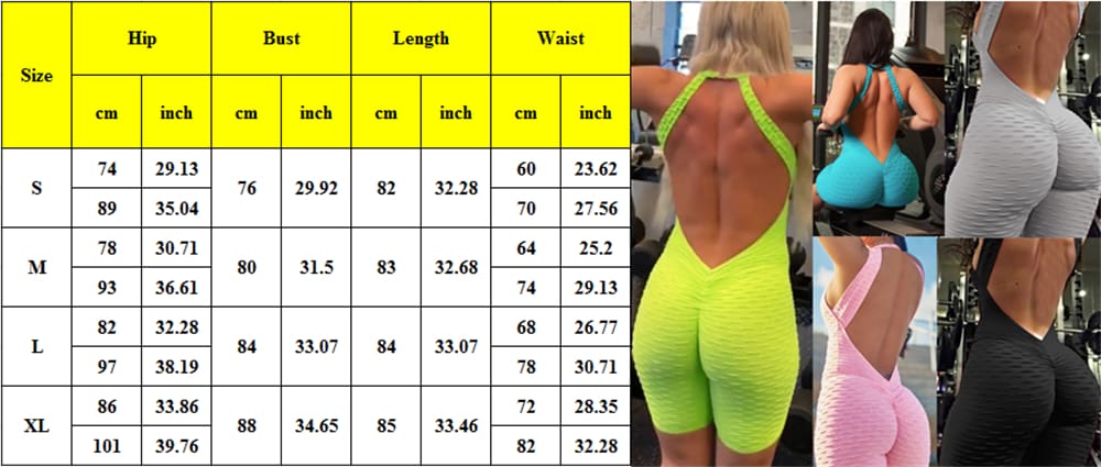 New Women Backless Playsuit Fitness Tights Jumpsuits Costume Sport Suit Gym One Piece Bodysuit Tracksuit