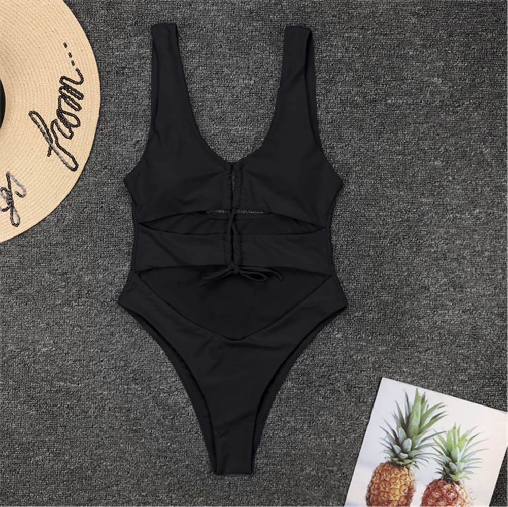 2019 New Sexy Women One-Piece Swimsuit Beachwear Swimwear Push Up Padded Bra Monokini Bikini Bathing Suit