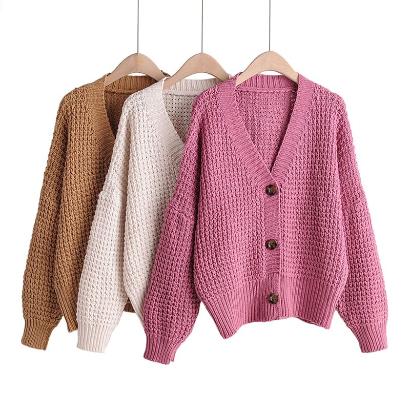 Cardigan Sweater Women Clothes knitted fall Sweaters