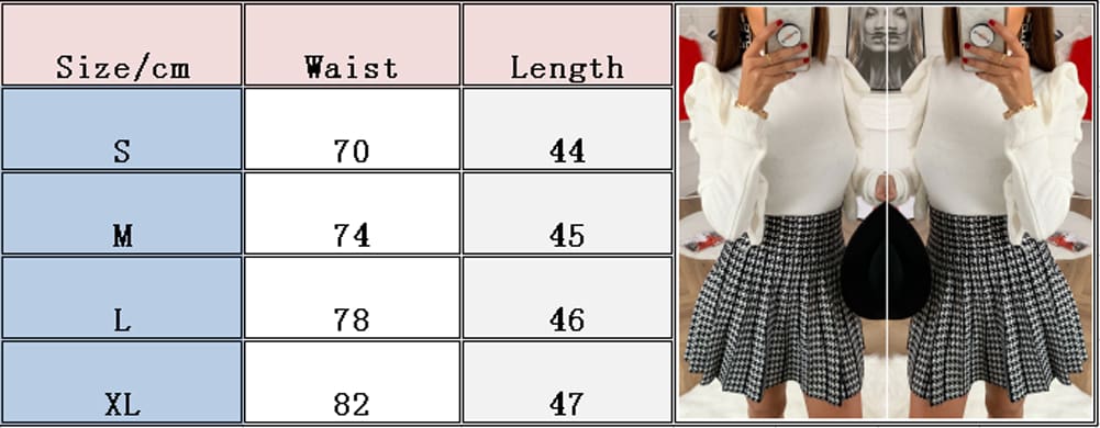 Women High Waist Plaid Skirts Flared Pleated Short Skirt Femme Uniform School Girl Mini Skirts Womens Mini Skirt