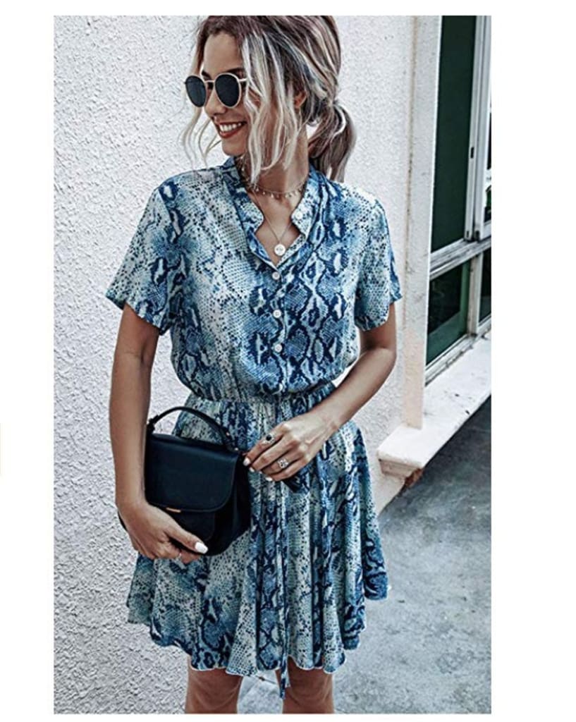 Fashion Women Short Sleeve Stripe T Shirt Dress Elegant High Waist Loose Summer Dress Ladies Office Lady OL Dersses Streetwear