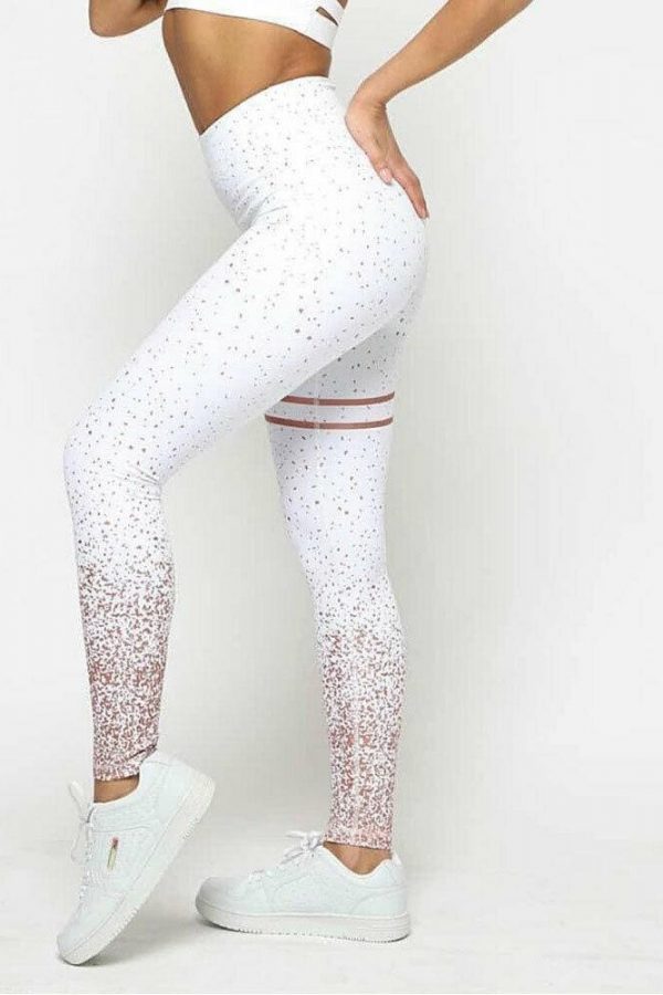 The Best High Waist Gym Leggings Women Running Fitness Clothing Wear Jogging Pants Casual Workout Athletic Floral Skinny Pants Online - Takalr