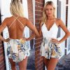 The Best Holiday Summer Ladies Sexy V-Neck Sleeveless Jumpsuit Women Backless Bodycon Party Playsuit Fashion CasualJumpsuit Romper Online - Takalr