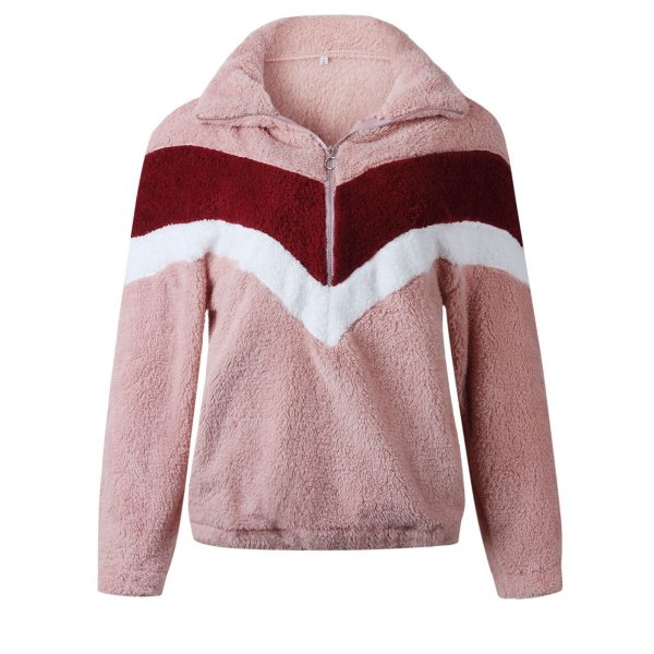 The Best Hoodie Sweatshirt Women Warm Teddy Bear Fleece Zip Outwear Overcoat Jumper Top Pullover Blouse Tops Online - Takalr