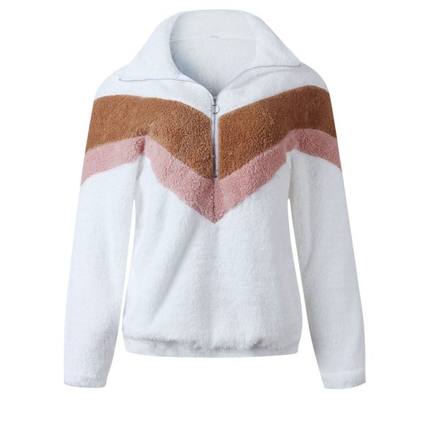 The Best Hoodie Sweatshirt Women Warm Teddy Bear Fleece Zip Outwear Overcoat Jumper Top Pullover Blouse Tops Online - Takalr