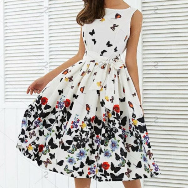 The Best Hot Fashion Women Floral Long Maxi Dress Evening Party Ladies Casual Beach Holiday Dresses Summer Sundress Online - Takalr