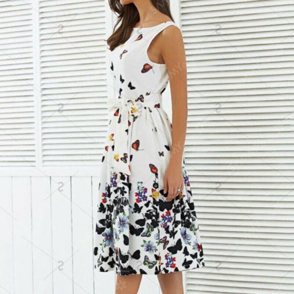 The Best Hot Fashion Women Floral Long Maxi Dress Evening Party Ladies Casual Beach Holiday Dresses Summer Sundress Online - Takalr