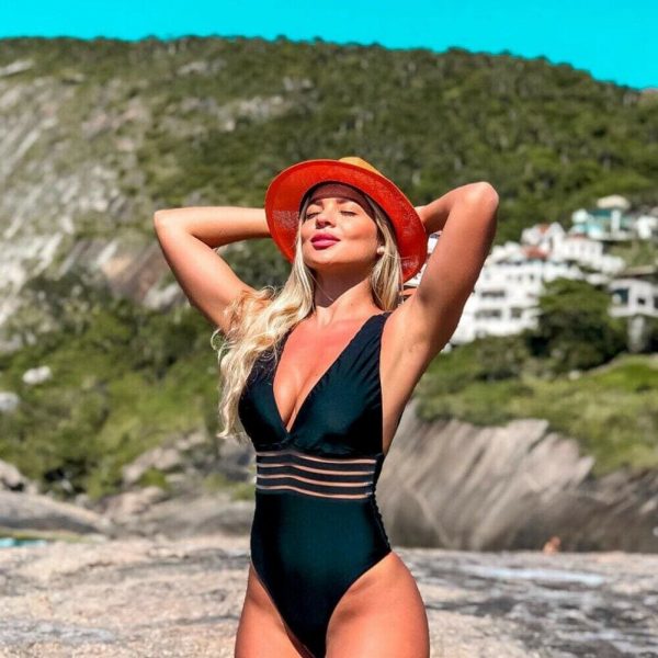 The Best Hot Sexy Women's One Piece Bikini Push-Up Padded Swimwear Fashion Ladies 2019 Summer Beach Bodysuit Bathing Suit Online - Takalr