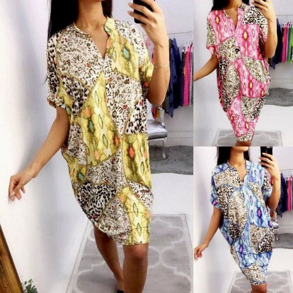 The Best Hot Women Boho Batwing Sleeve Maxi Dress Fashion Floral Summer Beach Ladies Casual Loose Long Sundress New Online - Takalr