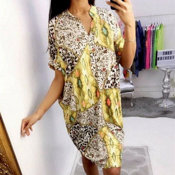 The Best Hot Women Boho Batwing Sleeve Maxi Dress Fashion Floral Summer Beach Ladies Casual Loose Long Sundress New Online - Takalr