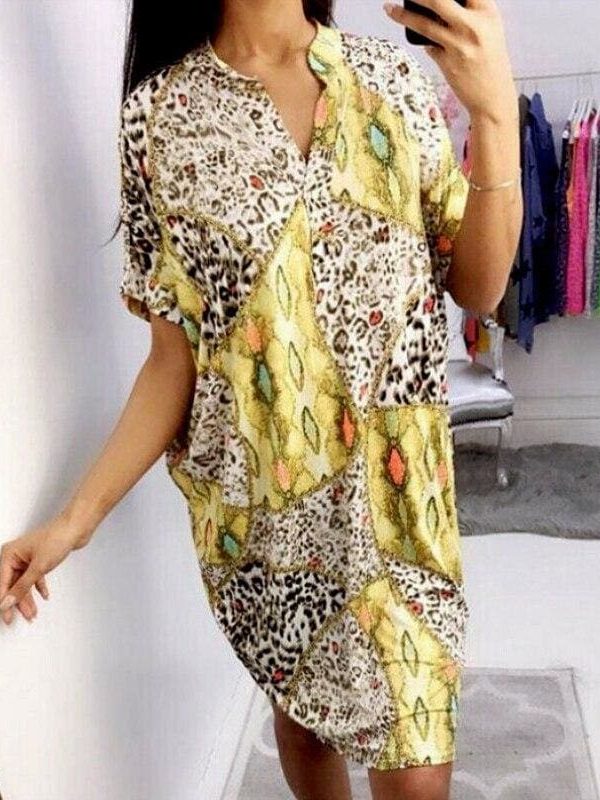 The Best Hot Women Boho Batwing Sleeve Maxi Dress Fashion Floral Summer Beach Ladies Casual Loose Long Sundress New Online - Takalr