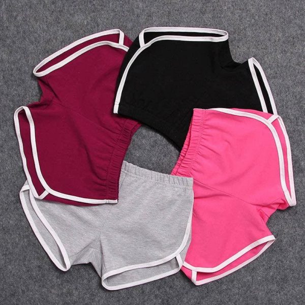 The Best Hot Women Girls Summer Waistband Solid Casual Shorts Fashion High Waist Sport Gym Running Workout Short Trouser Online - Takalr