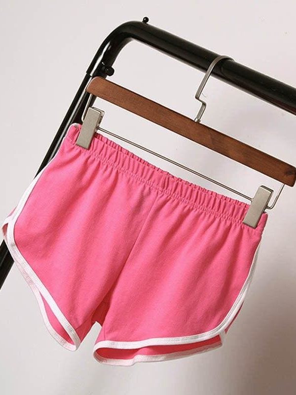 The Best Hot Women Girls Summer Waistband Solid Casual Shorts Fashion High Waist Sport Gym Running Workout Short Trouser Online - Takalr