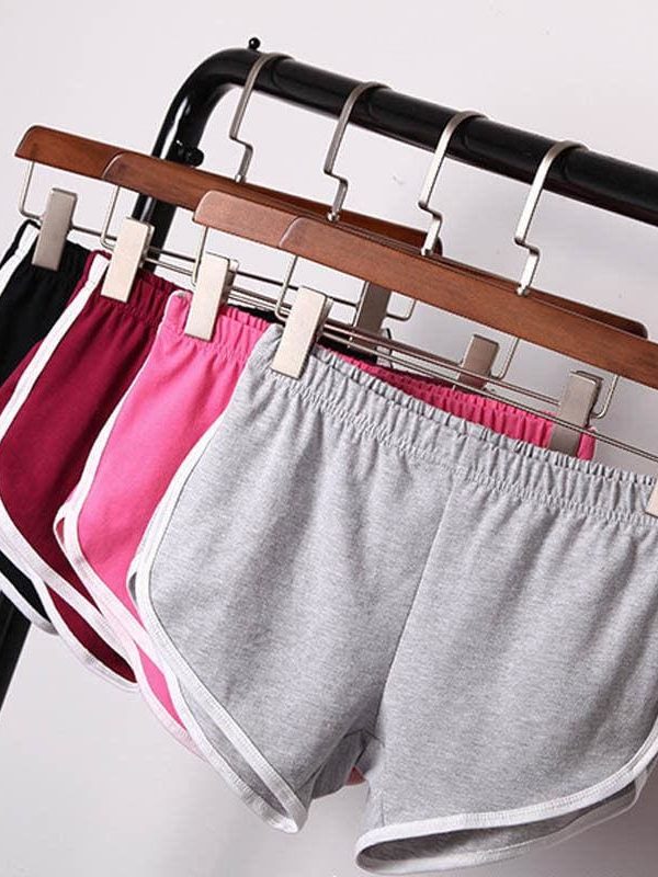 The Best Hot Women Girls Summer Waistband Solid Casual Shorts Fashion High Waist Sport Gym Running Workout Short Trouser Online - Takalr