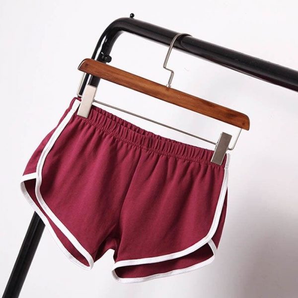 The Best Hot Women Girls Summer Waistband Solid Casual Shorts Fashion High Waist Sport Gym Running Workout Short Trouser Online - Takalr