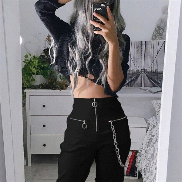 The Best Hot Women Long Cargo Pants Autumn Winter Leggings Lady Hip Hop Trousers Outdoor Jogger Fashion Bottoms Online - Source Silk