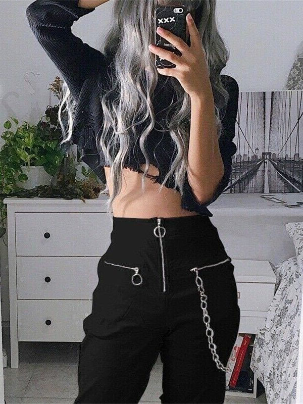 The Best Hot Women Long Cargo Pants Autumn Winter Leggings Lady Hip Hop Trousers Outdoor Jogger Fashion Bottoms Online - Source Silk