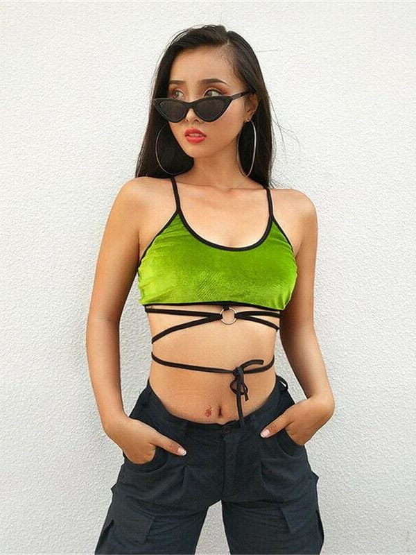 The Best Hot Women Sexy Fashion Summer Skinny Crop Tanks Camisole Skinny Nightclub Party Beach Stylish Short Tanks Sun-Tops Online - Source Silk