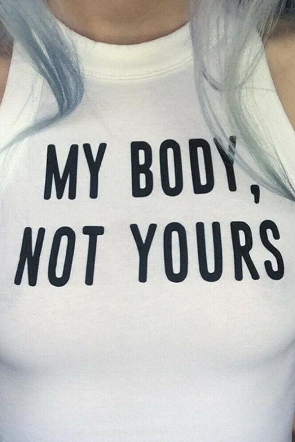 The Best Hot Women Sleeveless O-Neck Pullover Short Shirt Tank Tops Fashion Summer Funny Letter Cotton Crop Tops Online - Source Silk