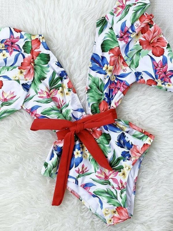 The Best HOT Womens Swimming Costume Bandeau Monokini Swimwear Push Up Padded Bikini Sets Online - Source Silk