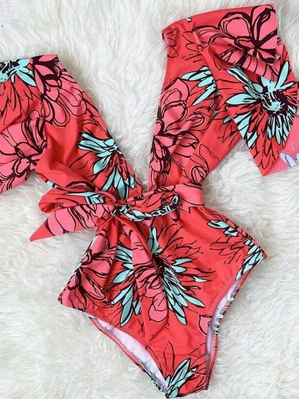 The Best HOT Womens Swimming Costume Bandeau Monokini Swimwear Push Up Padded Bikini Sets Online - Source Silk