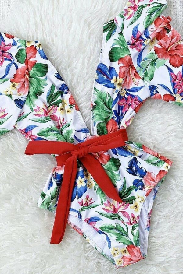 The Best HOT Womens Swimming Costume Bandeau Monokini Swimwear Push Up Padded Bikini Sets Online - Source Silk