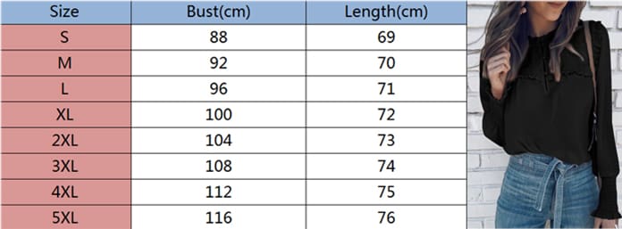 Plus Size Fashion Women Ladies Summer Casual Long Sleeve Loose Blouse Holiday New Chiffon Solid Blouse Shirt Tops