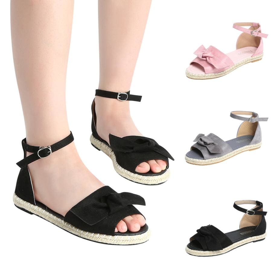 Womens Sandals Rome Flats Sandals Peep Toe Low Heels Sandalias