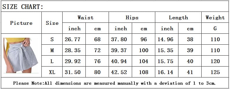 Women Cotton&Linen Tennis High Waist Knot Skater Striped Pleated Flared A Line Circle Elastic Stretch Waist Short Mini Skirt