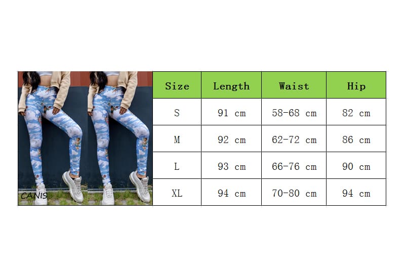 2019 Fashion New Women Printed Fitness Legging High Waist Workout Pants Running Gym Sports Stretch Trousers