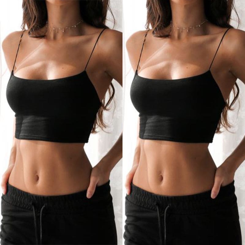 2019 New Fashion Women Sexy Crop Tops Solid Summer Camis Women Casual Tank Tops Vest Sleeveless Crop Tops blusas