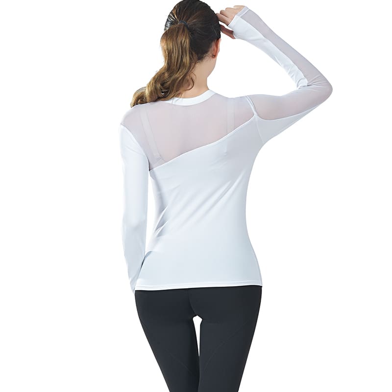 New Women Long Sleeve Fitness Gym Running T-Shirt Quick-Dry Active Sport Top Training Solid Casual T-shirts