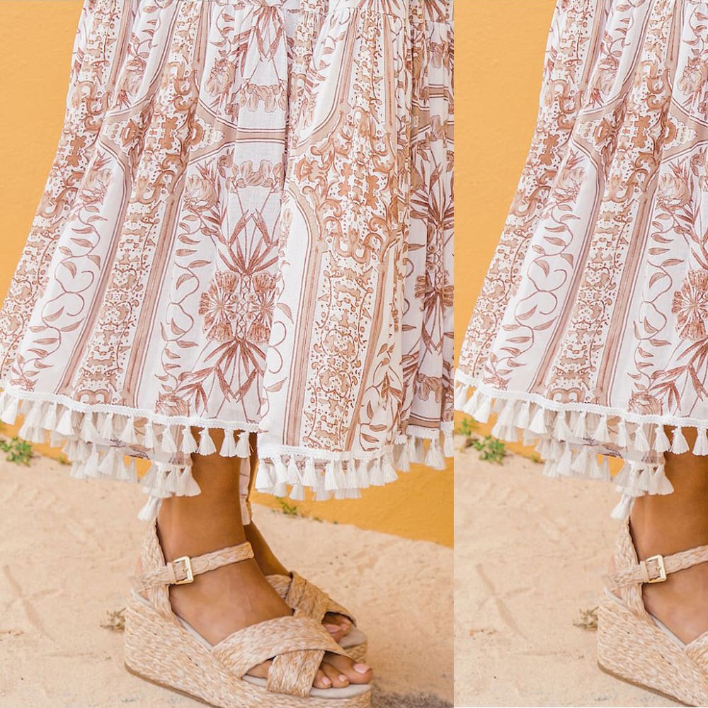 New Women Summer Boho Floral Print Maxi Skirt Summer Holiday Long Skirt Beach Skirt arrival Long Retro Skirt Sundress Hot