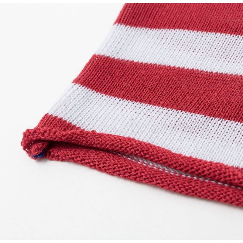 USA flag stripe women camisole Halter Knitted Streetwear Tops