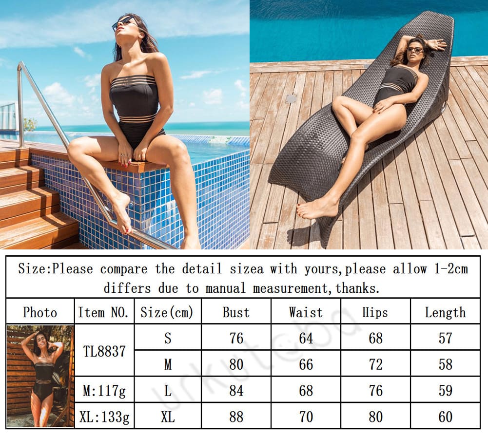 Women One Piece Push Up Padded Bikini Bodysuit New Elastic Brisket Swimwear Bathing Suit Bikini Beachwear Hot