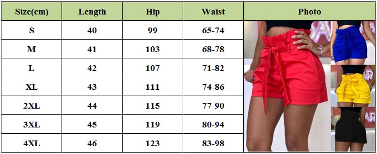 Women Casual Candy Color Hot Shorts Belt Beach Harem Elastic High Waist Stylish Loose Short Trouser